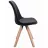 Scaun Jumi SCAUN BUCATARIE/LIVING, SAIDA, , CATIFEA, LEMN, 49X52X83 CM, NEGRU