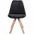 Scaun Jumi SCAUN BUCATARIE/LIVING, SAIDA, , CATIFEA, LEMN, 49X52X83 CM, NEGRU