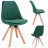 Scaun Jumi SCAUN BUCATARIE/LIVING, SAIDA, , CATIFEA, LEMN, 49X52X83 CM, VERDE