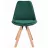 Scaun Jumi SCAUN BUCATARIE/LIVING, SAIDA, , CATIFEA, LEMN, 49X52X83 CM, VERDE