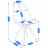 Scaun Jumi SCAUN BUCATARIE/LIVING, SAIDA, , CATIFEA, LEMN, 49X52X83 CM, MARO
