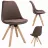 Scaun Jumi SCAUN BUCATARIE/LIVING, SAIDA, , CATIFEA, LEMN, 49X52X83 CM, MARO