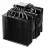Cooler universal be quiet! AC  "PURE ROCK PRO 3 LX BLACK" (14-34.8DBA, 2000RPM, 61.8 CFM, 2X120MM, ARGB, PWM, 250W, 6X6MM, 1080G.)