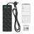 Prelungitor cu protectie SVEN SURGE PROTECTOR  10 SOCKETS,  1.8M,  "SF-10E-16", BLACK, FLAME-RETARDANT MATERIAL