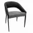 Scaun Jumi SCAUN PREMIUM , BERGAMO, 80X50X65CM, PICIOARE DIN METAL, NEGRU/GRI