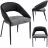 Scaun Jumi SCAUN PREMIUM , BERGAMO, 80X50X65CM, PICIOARE DIN METAL, NEGRU/GRI