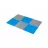 Коврик для гимнастики THUNDER Puzzle mat, 6 piese (60x60x1cm) Grey-Blue