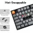 Gaming keyboard Keychron K8 MAX QMK WIRELESS CUSTOM MECHANICAL KEYBOARD RUSSIAN LAYOUT (K8M-J1-RU), BLACK, 80% TKL LAYOUT, ALUMINIUM FRAME, RGB BACKLIGHT,  SUPER MECHANICAL RED SWITCH, HOT-SWAP, 2.4GHZ&BLUETOOTH, USB TYPE-C, GAMER (TASTATURA/КЛАВИАТУРА)