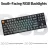 Gaming keyboard Keychron K8 MAX QMK WIRELESS CUSTOM MECHANICAL KEYBOARD RUSSIAN LAYOUT (K8M-J1-RU), BLACK, 80% TKL LAYOUT, ALUMINIUM FRAME, RGB BACKLIGHT,  SUPER MECHANICAL RED SWITCH, HOT-SWAP, 2.4GHZ&BLUETOOTH, USB TYPE-C, GAMER (TASTATURA/КЛАВИАТУРА)