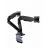 Держатель для монитора GEMBIRD Arm for 2 monitors 17”-35” - Full-motion desk arm Gembird MA-DA2-03, Alu and Steel, Gas spring 3-10 kg per screen, VESA 75/100, arm rotates, extends and retracts, tilts to change reading angles, and allows to rotate display from landscape-to-portrait