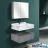 Комплект мебели для ванной с умывальником Cersanit Set mobilier baie din piatra sinterizata 1016G (60cm)