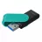 USB flash drive KINGSTON 128GB USB3.2   DATATRAVELER EXODIA S BLACK/TEAL, MOVING CAP DESIGN, (READ 100 MBYTE/S, WRITE 12 MBYTE/S)