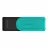 Флешка KINGSTON 128GB USB3.2 Flash Drive Kingston DataTraveler Exodia S (DTXS/128GB), Black + Turquoise, Plastic, Slider Cap