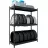 Стеллаж Nex Raft metalic de depozitare Nex Titan 1680x1200x500 mm, 2 niveluri,1 poliță din PAL, Antracit