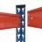 Стеллаж Nex Raft metalic de depozitare Nex Titan 1800x1600x500 mm, 4 rafturi MDF, Blue/Orange