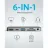 Cablu USB Anker Anker Media Hub PowerExpand Direct for iPad Pro, 6-in-1, 60W Power Delivery, USB-C, 4K HDMI, Audio 3.5mm, USB 3.0, microSD