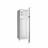 Frigider DAEWOO Frigider Daewoo DTS-240MEX,  235 L (194L+41L), 159cm, Static, clasa E, inox
