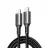 Кабель UGREEN UGREEN Cable Type-C to Type-C 3A 60W 2M, Black Gray | US567