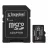 Card de memorie KINGSTON ..64GB MicroSD (Class 10) UHS-I (U1) +SD adapter, Kingston Canvas Select Plus Gen3 "SDCS3/64GB" (R:100MB/s)
