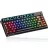 Gaming keyboard Machenike Wireless KT68 Pro Tri-Mode Black North 68 Transparent Keycaps Mechanical Gateron Brown Switch RGB Keyboard KT68 Pro, Conexiune: Cu fir + fără fir, Conectare: Bluetooth, USB, 2,4 GHz (receptor USB), Tipul tastaturii: Mecanic