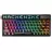 Gaming keyboard Machenike Wireless KT68 Pro Tri-Mode Black North 68 Transparent Keycaps Mechanical Gateron Brown Switch RGB Keyboard KT68 Pro, Conexiune: Cu fir + fără fir, Conectare: Bluetooth, USB, 2,4 GHz (receptor USB), Tipul tastaturii: Mecanic