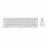 Kit (keyboard+mouse) LOGITECH Wireless Keyboard MK950, Ultra thin, Quiet Typing, F-keys, Smart Actions, Flow, 4000dpi, 6 buttons, 2xAAA/1xAA, 2.4Ghz+BT, EN, White