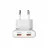 Incarcator VERBATIM USB Charger VERBATIM Fold 'n' Go GaN Charger 65W, Foldable plug design, Dual USB-C® ports with Power Delivery 3.0 support, for laptops, tablets, smartphones, EU plug, White