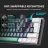 Gaming keyboard Machenike Wireless K500-B61W Tri-mode Grey 61 Key Mechanical Brown Switch RGB Keyboard K500-B61W Grey, Conectare: Bluetooth, USB, 2,4 GHz (receptor USB)