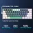 Gaming keyboard Machenike Wireless K500-B61W Tri-mode Grey 61 Key Mechanical Brown Switch RGB Keyboard K500-B61W Grey, Conectare: Bluetooth, USB, 2,4 GHz (receptor USB)