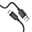 Кабель Jokade Jokade Cable USB to Type- C 3A 1.2m Intelligent Power-off JA049, Black