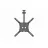 Suport perete GEMBIRD TV-Ceiling Mount for 23-55”- Gembird ”CM-55ST-01”, Full motion, max. 20 kg, up to 45 degrees swivel and 80 degrees tilting, Height adjustment range: 520 - 614mm, max. VESA 400 x 400, Black