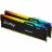 Модуль памяти KINGSTON 32GB DDR5-6000MHz FURY Beast RGB (Kit of 2x16GB) (KF560C36BBE2AK2-32), CL36-44-44, 1.35V, AMD EXPO 1.0/Intel XMP 3.0, Black