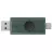 USB flash drive KINGSTON 256GB  USB3.2/Type-C Flash Drive Kingston DataTravaler Duo, Black/Transparent Green, Dual Moving Caps (DTDEG2/256GB)