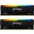 RAM KINGSTON 64GB DDR4-3600MHz FURY Beast RGB (Kit of 2x32GB) (KF436C18BB2AK2/64), CL18-22-22, 1.35V, Blk