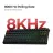 Keyboard Keychron C3 Pro 8K QMK Wired Mechanical Keyboard (C3PX-H1), Black, 80% TKL layout, RGB Backlight, 8000 Hz polling rate, PBT Cherry Shine-through, Keychron Super Switch Mechanical Red Switch, Hot-Swap, USB Type-C, gamer (tastatura/клавиатура)