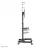 Suport TV de podea Neomounts TV Floor stand with caster wheels for 37-70” - Neomounts, Mobile, max 50 kg, VESA 200x200-600x400, 90° rotatable, h 130-162 cm, incl. cam/hardware shelf, black