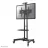 Suport TV de podea Neomounts TV Floor stand with caster wheels for 32-75” - Neomounts, Mobile, max 50 kg, VESA 200x200-600x400, manual h 104.2-154.2 cm, incl. cam/hardware shelf, black