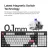 Gaming keyboard Keychron Q5 HE QMK Wireless Custom Full-Metal Mechanical Keyboard (Q5H-P1), Shell White, 96% layout, Knob, RGB Backlight, Gateron Double-Rail Magnetic Nebula Switch, Hot-Swap, 2.4GHz & Bluetooth, USB Type-C