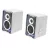 Boxa EDIFIER Edifier QR30 Desktop Active Speaker, 30W RMS, Audio inputs: 3.5mm AUX, USB-A, and Bluetooth5.4, Splendid light effects by TempoAbyss, Edifier ConneX app, white EDF.QR30_WH