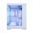 Carcasa fara PSU 1STPLAYER MV5-TP WHITE, mATX w/o PSU, Double-Sided tempered glass Front & Side panels, FB7R-W ARGB fan (2 front side), FB7-W ARGB fan (1rear), MB Synchro, 2x2.5”/1x3.5”, 240mm Front/Top Cooling, SPCC 0.5mm, USB 3.0*2, HD AUDIO, Bottom Mount PSU, White