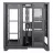 Carcasa fara PSU 1STPLAYER 1STPLAYER Mi8 BLACK, ATX w/o PSU, 2*4 mm TG Front & Side Panoramic Translucent Glass, FC7R ARGB fan (3 front side,3 bottom), FC7 ARGB fan (1rear), MB Synchro, 2x2.5”/1x3.5”, 0.7mm steel structure, USB-C*1, USB 3.0*1, HD AUDIO, SPCC 0,7mm, Black