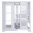 Carcasa fara PSU 1STPLAYER 1STPLAYER Mi8 WHITE, ATX w/o PSU, 2*4 mm TG Front & Side Panoramic Translucent Glass, FC7R ARGB fan (3 front side,3 bottom), FC7 ARGB fan (1rear), MB Synchro, 2x2.5”/1x3.5”, 0.7mm steel structure, USB-C*1, USB 3.0*1, HD AUDIO, SPCC 0,7mm, White