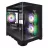 Carcasa fara PSU 1STPLAYER 1STPLAYER UV5 BLACK, mATX w/o PSU, Panoramic Side & Front Curved U-shaped 3mm Tempered glass, Dual Chamber, FC7R ARGB fan (2front side), FC7 ARGB fan (1rear), Support ARGB, MB Synchro, Magnetic filter, Bottom Dust Cover, 1xHDD/2*SSD, 2xUSB 3.0, HD Audio, LED, SPCC 0.6mm, Black