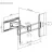 Suport perete GEMBIRD Wall Mount  Gembird "WM-105ST-01" Black 50"-105", 75kg, VESA:up 900x600, Wall dist:78 ~ 644 mm