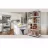 Стеллаж Nex Raft metalic de depozitare Nex Budget 1800x700x300 mm, 5 rafturi metal, galvanizat
