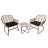Мебель для сада Gardenline Set mobilier de gradina ABI3392 Light Brown/Black GardenLine