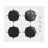 Plita incorporabila cu gaz SILVERLINE Plita de gaz (partea super.) CS5700W01 alba