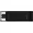 USB flash drive KINGSTON 256GB USB-С3.2 Kingston DataTraveler 70, Black, USB-C, Cap design, Stylish and slim plastic casing fits, Keyring Loop (Read 80 MByte/s, Write 20 MByte/s) DT70/256GB