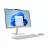 PC All-in-One LENOVO Lenovo AIO A100 Cloud Grey (23,8" FHD IPS Intel N100 0.7-3.4GHz, 8GB, 256GB, wireless KB&MS, No OS)