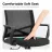 Игровое геймерское кресло Lumi LumiVida Ergonomic Office Chair LV-CH05-11, Black, Breathable Mesh Back, Pneumatic Seat-Height Adjustment,  Adjustable Tilt Back, Nylon Base, 50mm PU Caster, 100mm Class 3 Gas Lift, Weight Capacity 150 Kg
